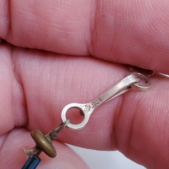 Sunwest Silver Co Necklace 925‎ Sterling Silver Blu - Picture 8 of 10